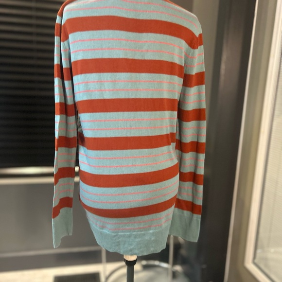 Sies Marjan Teal and Rust Sweater - Picture 2 of 10